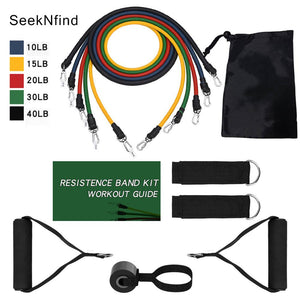 Pro 16Pcs Resistance Bands Set Yoga Exercise Arm blaster arm trainer gym handle gym equipement Fitness Exercise   fitness bands